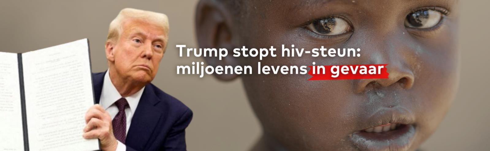 Trump stopt hiv-steun; miljoenen levels in gevaar